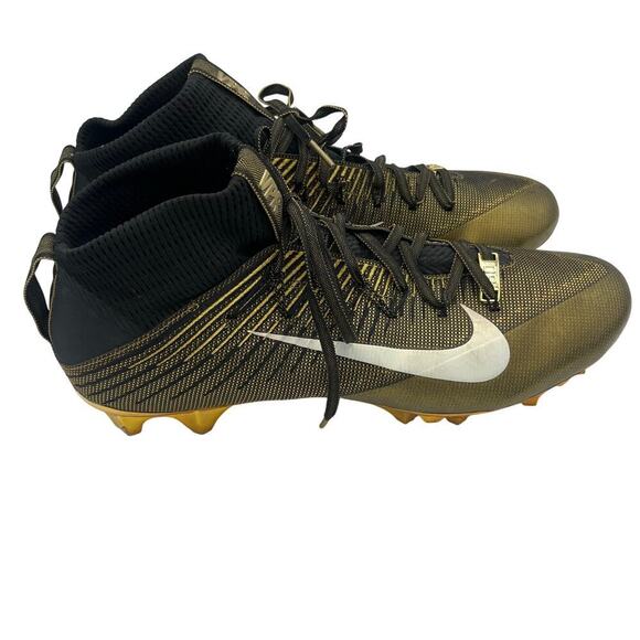 Nike Vapor Untouchable 2 LE Super Bowl Edition 50 Football Cleats Gold Size 14 - Picture 3 of 11